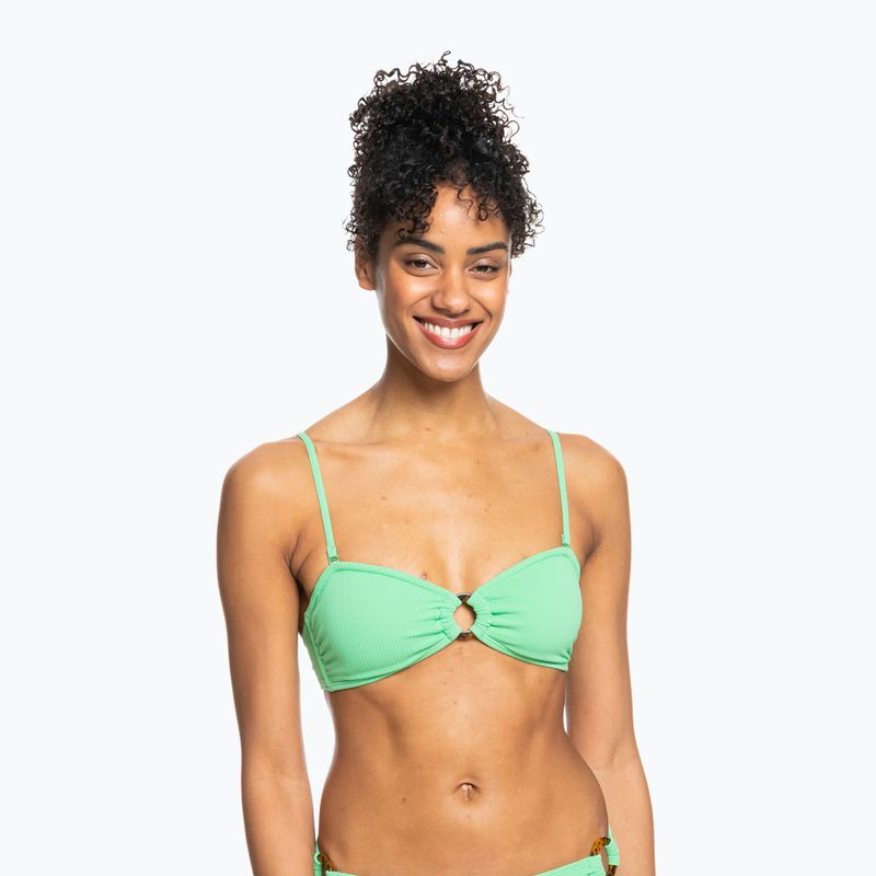 Góra od stroju kąpielowego ROXY Color Jam Bandeau absinthe green 7