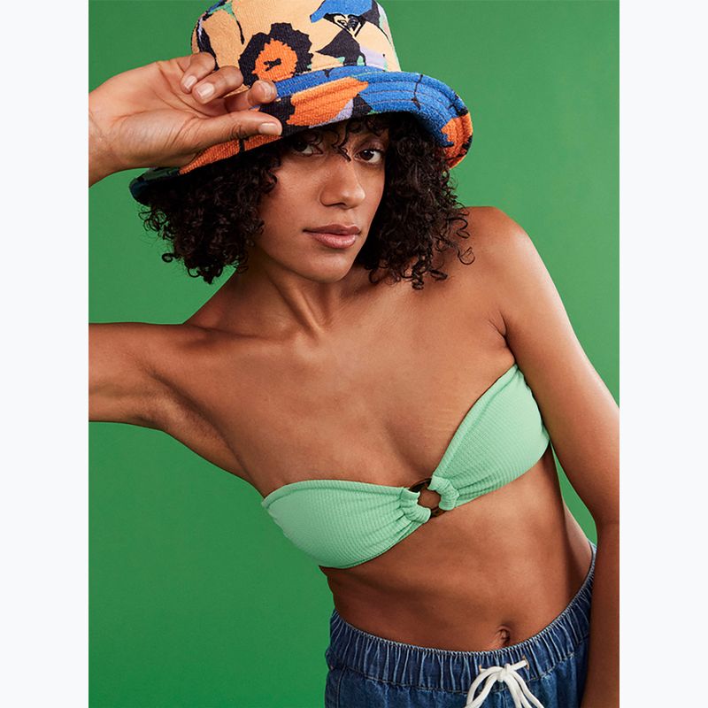 Góra od stroju kąpielowego ROXY Color Jam Bandeau absinthe green 13