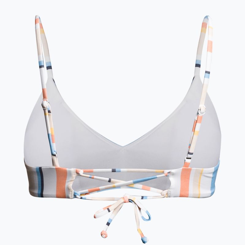 Góra od stroju kąpielowego ROXY Beach Classics Strappy Bra peach whip sand stripper 2