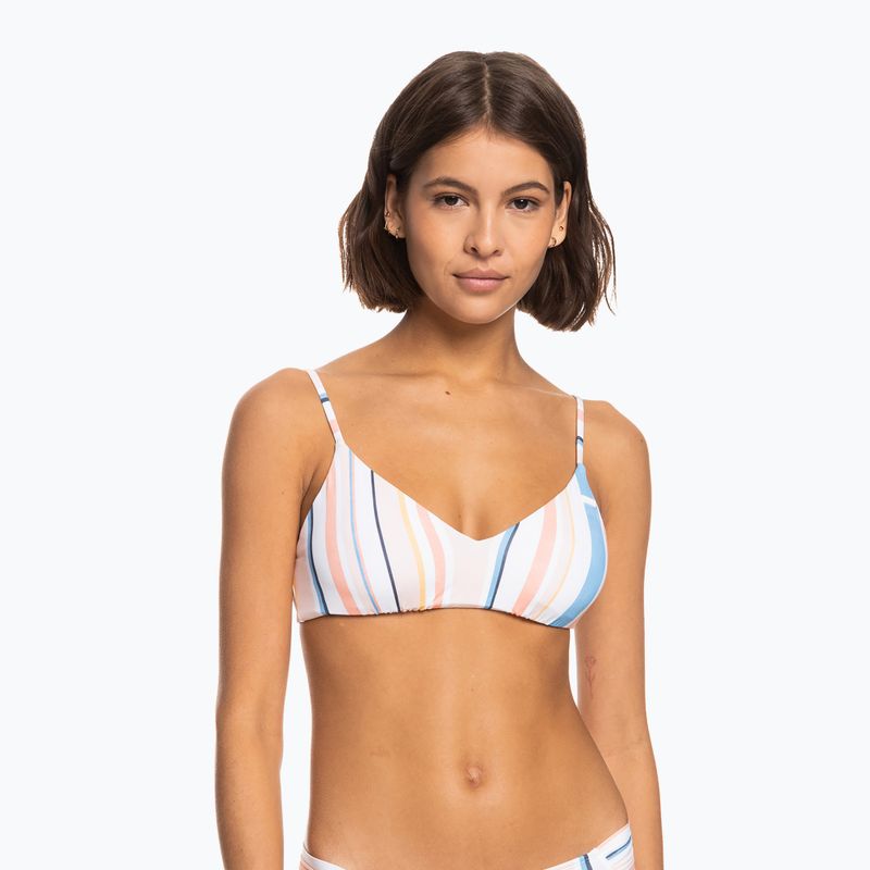 Góra od stroju kąpielowego ROXY Beach Classics Strappy Bra peach whip sand stripper 4