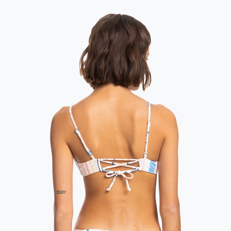 Góra od stroju kąpielowego ROXY Beach Classics Strappy Bra peach whip sand stripper 6