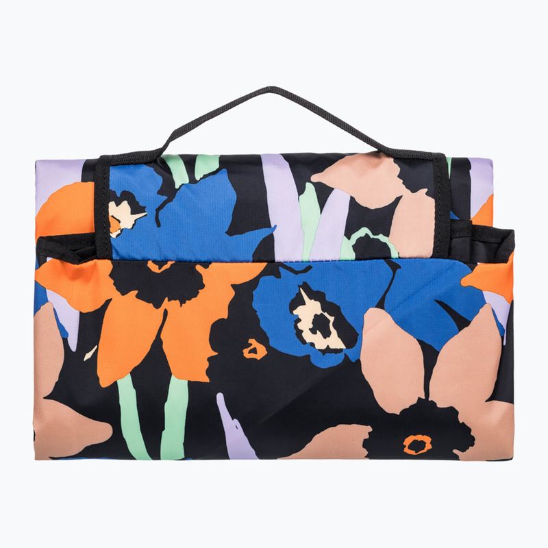 Koc plażowy ROXY Spring Bouquet anthracite flower jammin 2