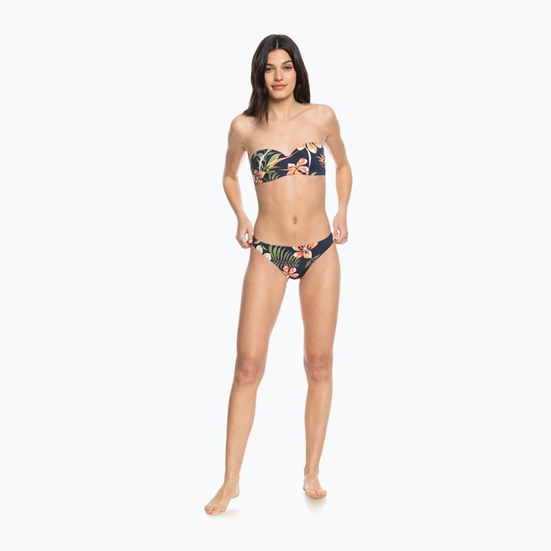 Góra od stroju kąpielowego ROXY Into The Sun Mold Bandeau mood indigo tropical depht 4