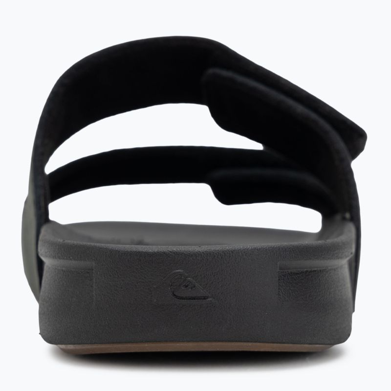 Klapki męskie Quiksilver Rivi Leather Double Adjust black 1 6