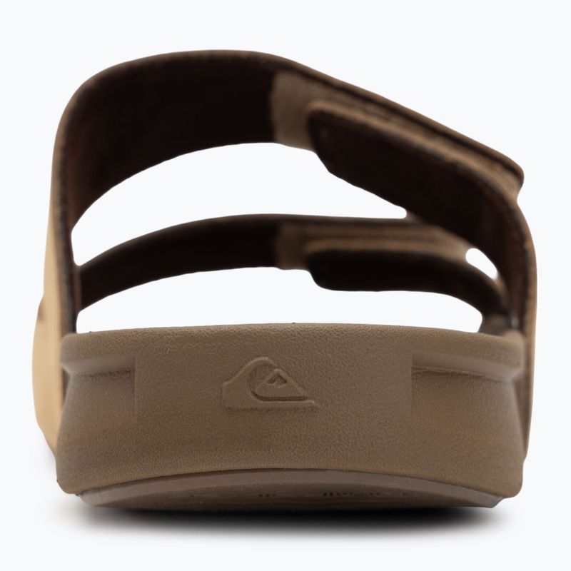 Klapki męskie Quiksilver Rivi Leather Double Adjust tan 1 6