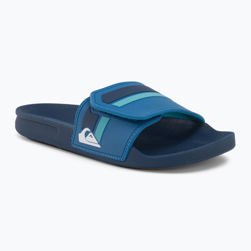 Klapki męskie Quiksilver Rivi Slide Adjust blue/blue/green