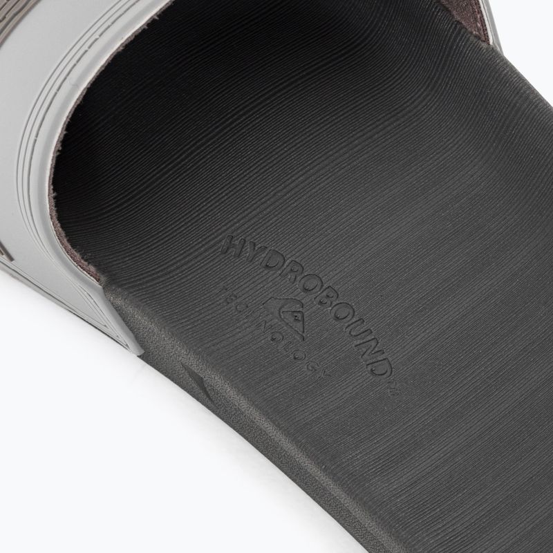 Klapki męskie Quiksilver Rivi Wordmark Slide grey 8