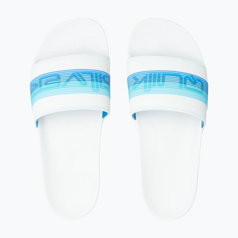 Klapki męskie Quiksilver Rivi Wordmark Slide white/blue/blue 12