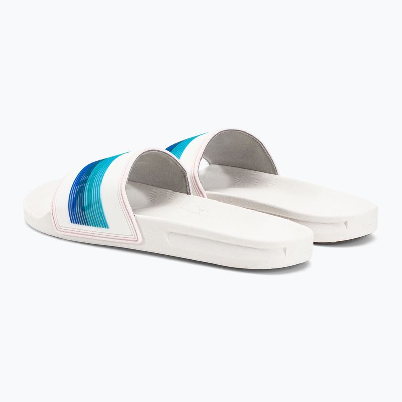 Klapki męskie Quiksilver Rivi Wordmark Slide white/blue/blue 3