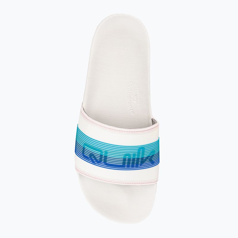 Klapki męskie Quiksilver Rivi Wordmark Slide white/blue/blue 6