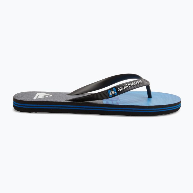 Japonki męskie Quiksilver Molokai Wordblock black/blue/grey 10