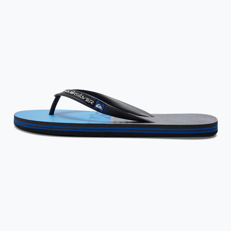 Japonki męskie Quiksilver Molokai Wordblock black/blue/grey 11