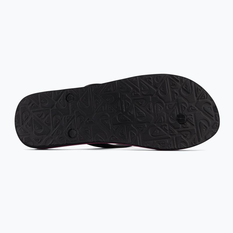 Japonki męskie Quiksilver Molokai Wordblock black/black/pink 5