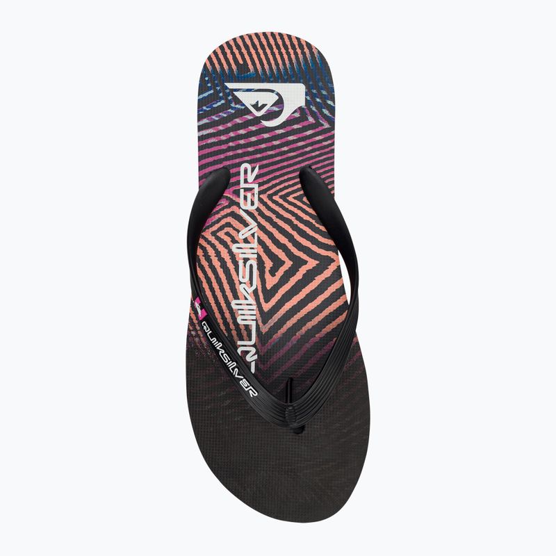 Japonki męskie Quiksilver Molokai Wordblock black/black/pink 6