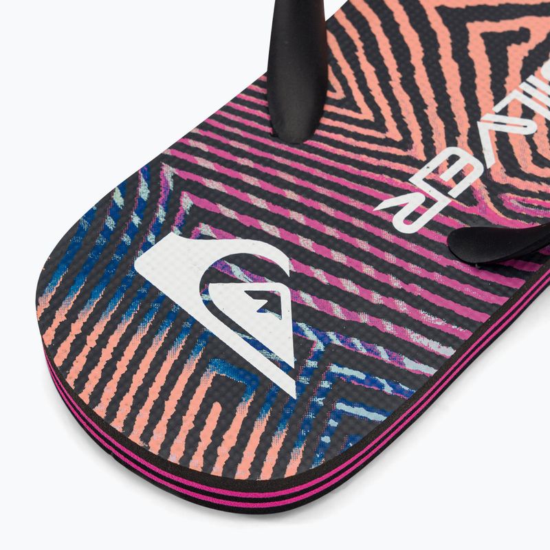 Japonki męskie Quiksilver Molokai Wordblock black/black/pink 8