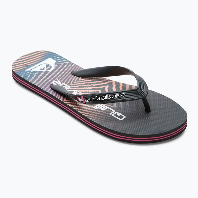 Japonki męskie Quiksilver Molokai Wordblock black/black/pink 9