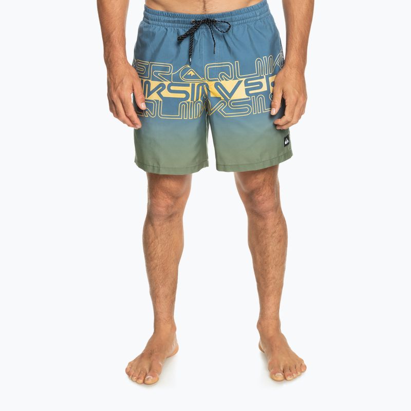 Szorty kąpielowe męskie Quiksilver Everyday Wordblock Volley 17" bering sea 2