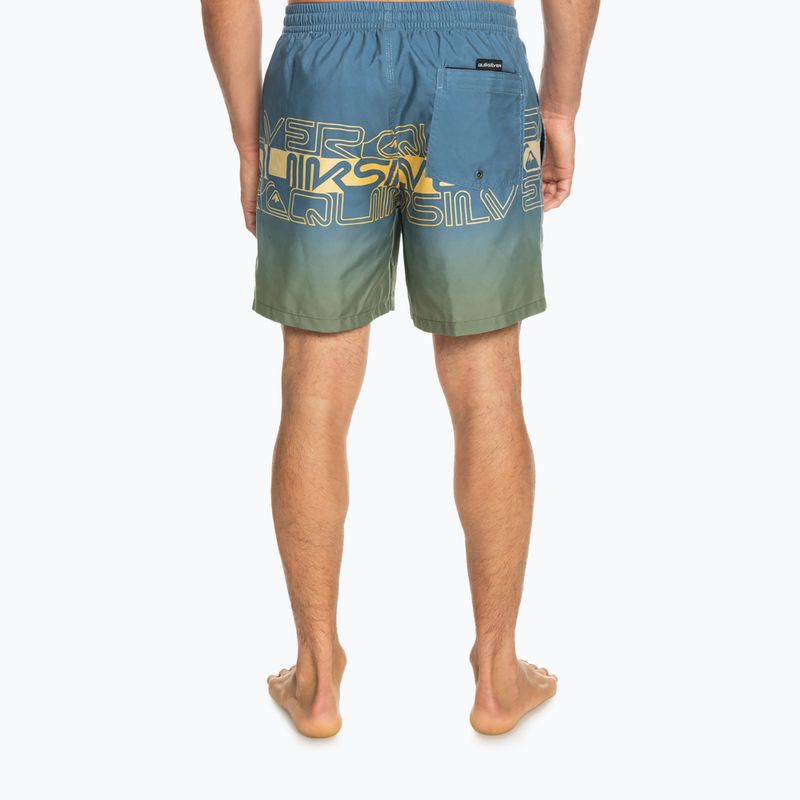 Szorty kąpielowe męskie Quiksilver Everyday Wordblock Volley 17" bering sea 3