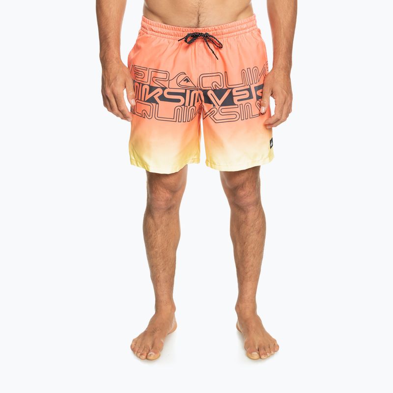 Szorty kąpielowe męskie Quiksilver Everyday Wordblock Volley 17" fresh salmon 2