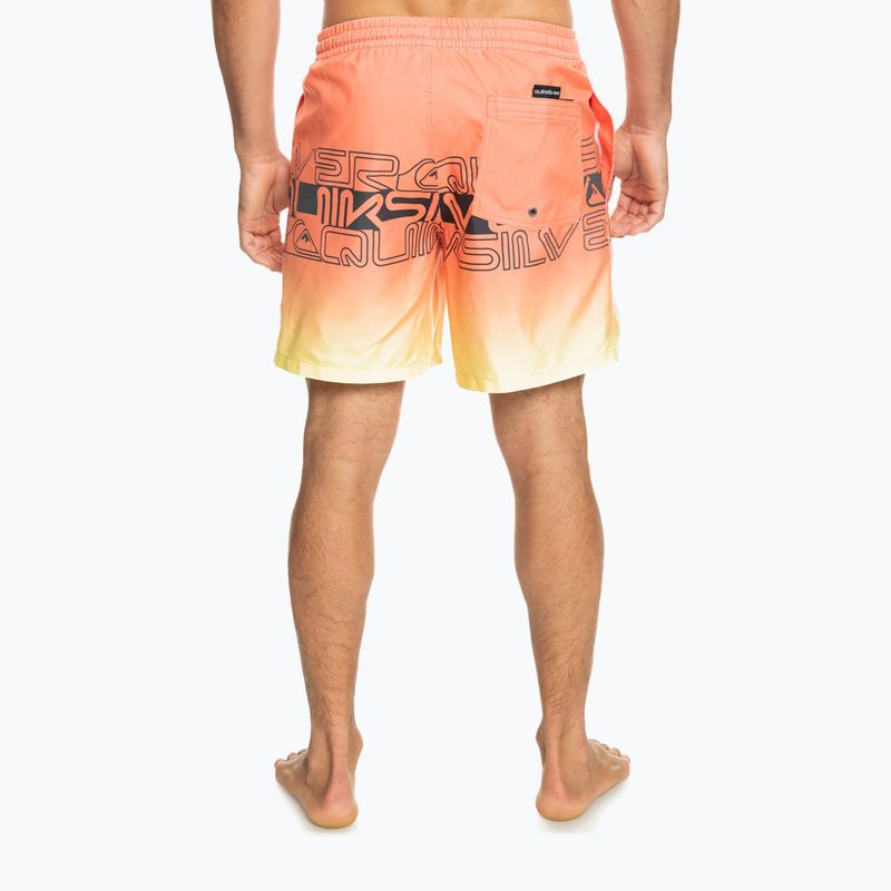 Szorty kąpielowe męskie Quiksilver Everyday Wordblock Volley 17" fresh salmon 3