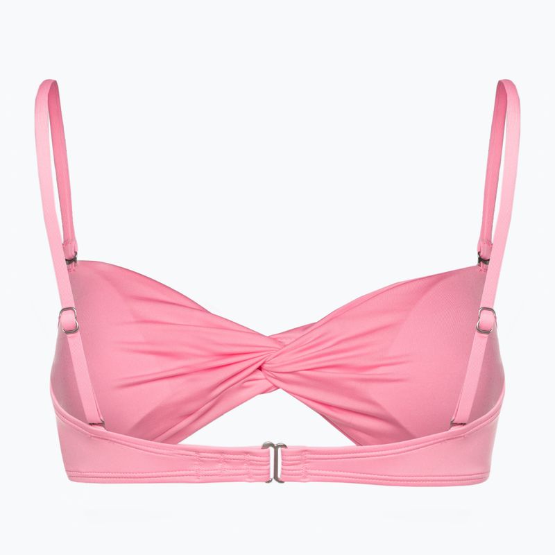 Góra od stroju kąpielowego Billabong Sol Searcher Drapped Bandeau pink daze 2