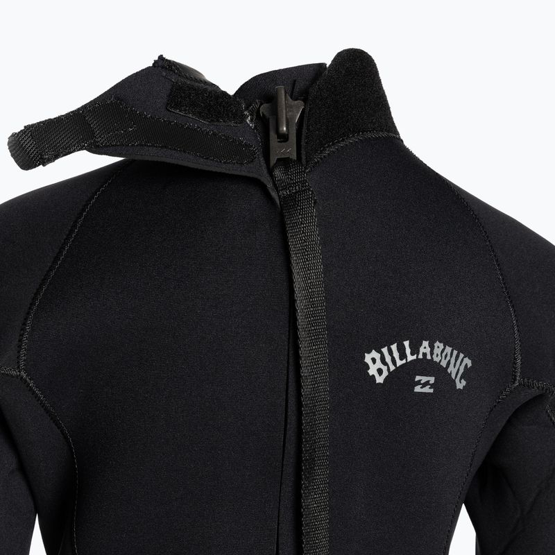 Pianka do pływania dziecięca Billabong 4/3 mm Intruder Back Zip  black 6