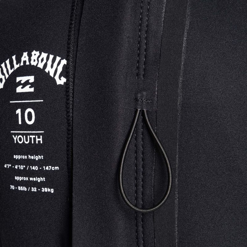 Pianka do pływania dziecięca Billabong 4/3 mm Intruder Back Zip  black 7