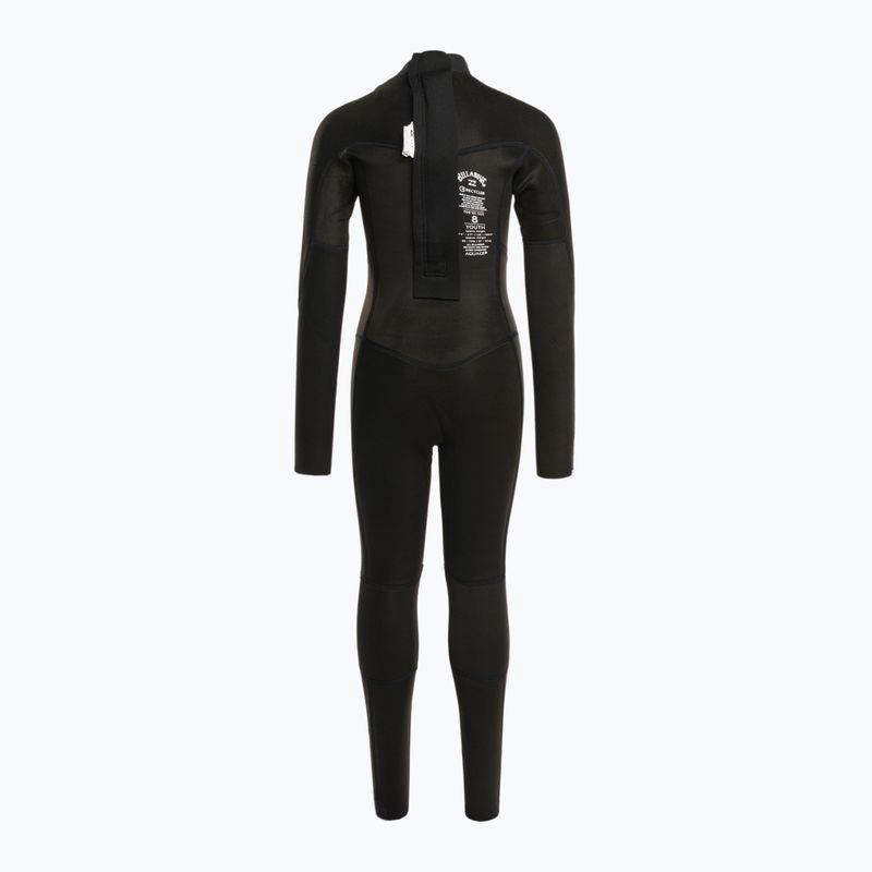 Pianka do pływania dziecięca Billabong 3/2 mm Synergy Back Zip wild black 5
