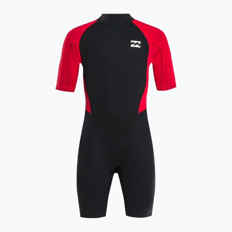 Pianka do pływania dziecięca Billabong 2/2 mm Intruder Back Zip Spring red 2