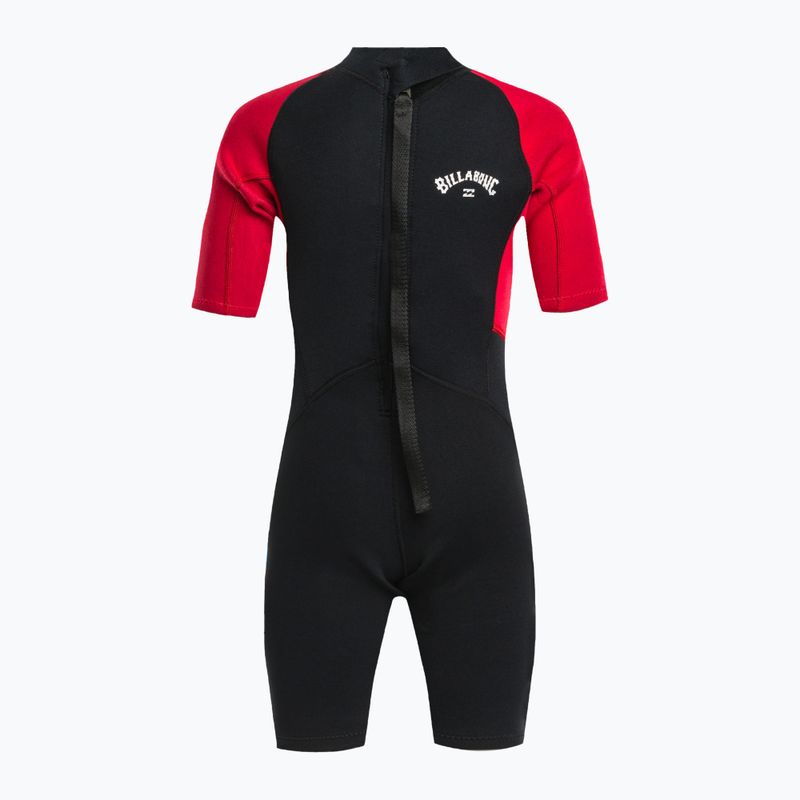 Pianka do pływania dziecięca Billabong 2/2 mm Intruder Back Zip Spring red 3