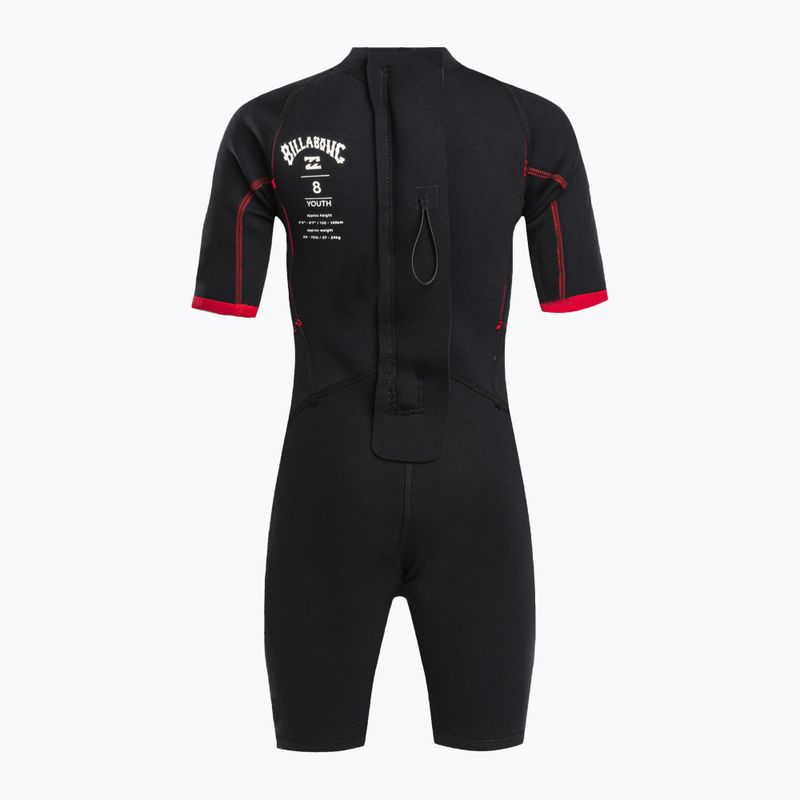 Pianka do pływania dziecięca Billabong 2/2 mm Intruder Back Zip Spring red 5