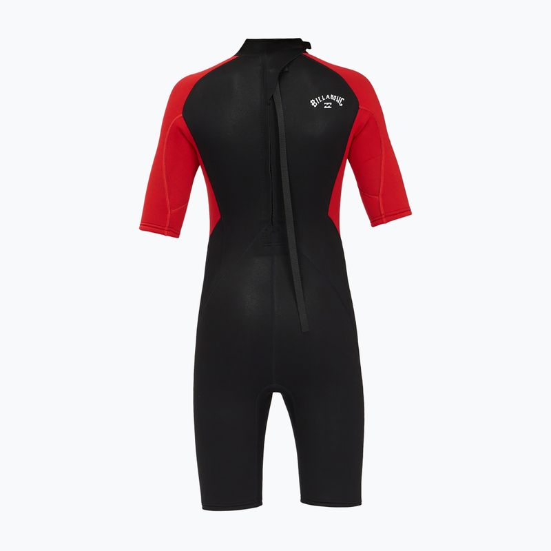 Pianka do pływania dziecięca Billabong 2/2 mm Intruder Back Zip Spring red 7