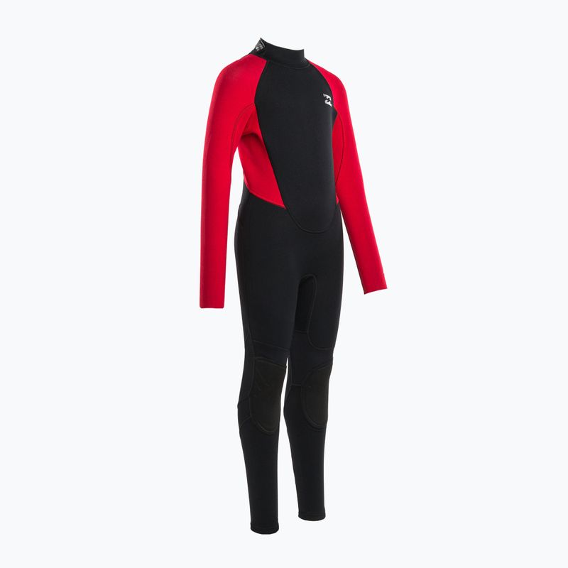 Pianka do pływania dziecięca Billabong 3/2 mm Intruder Back Zip red