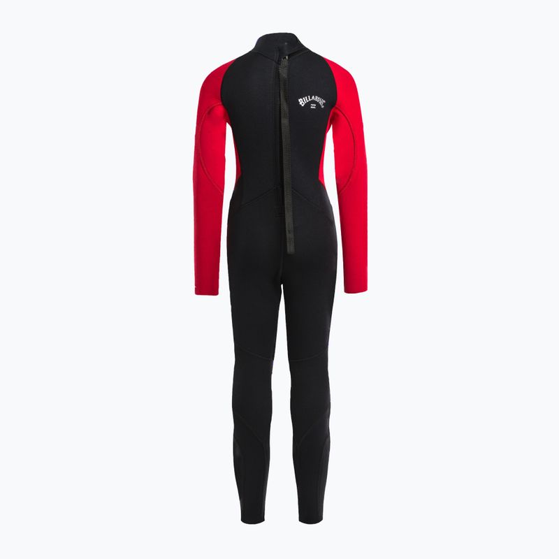 Pianka do pływania dziecięca Billabong 3/2 mm Intruder Back Zip red 3