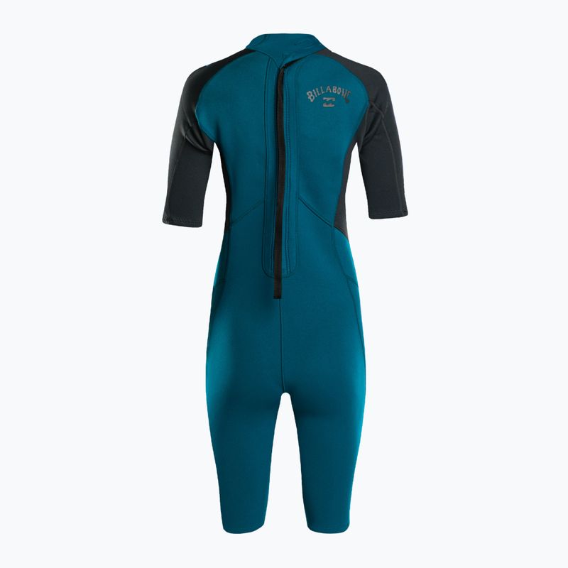 Pianka do pływania damska Billabong 2/2 mm Launch Back Zip Spring pacific 3