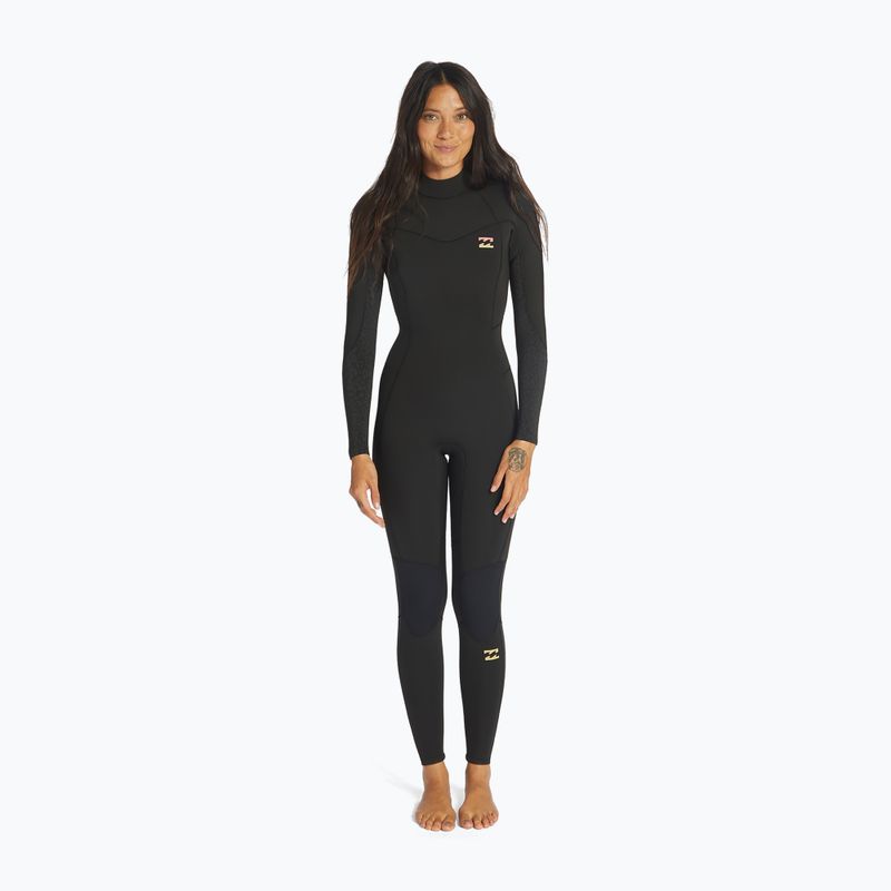 Pianka do pływania damska Billabong 3/2 mm Synergy Back Zip GBS wild black