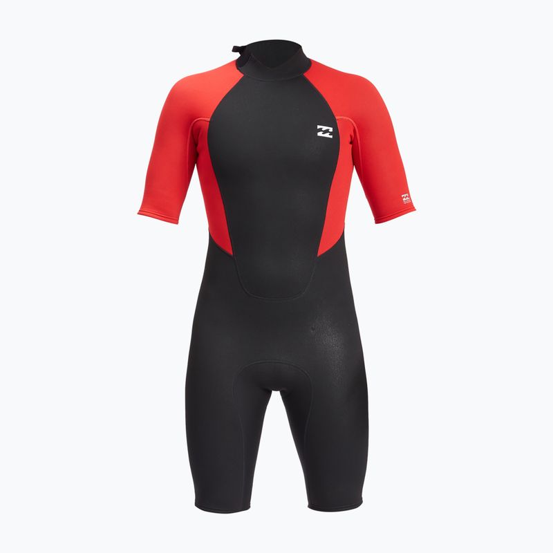 Pianka do pływania męska Billabong 2/2 mm Intruder Back Zip Spring red