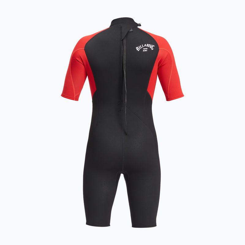 Pianka do pływania męska Billabong 2/2 mm Intruder Back Zip Spring red 2