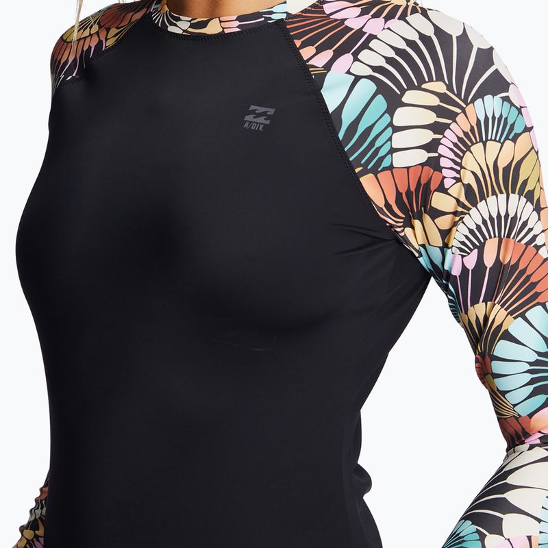 Longsleeve do pływania damski Billabong A/Div black multi 2 3