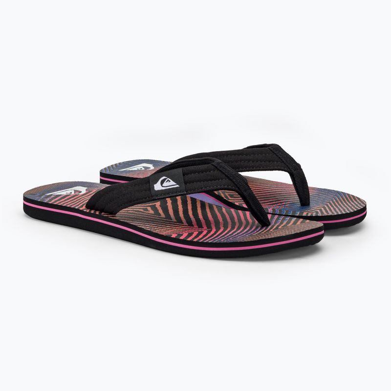 Japonki męskie Quiksilver Molokai Layback II black/orange/grey 4