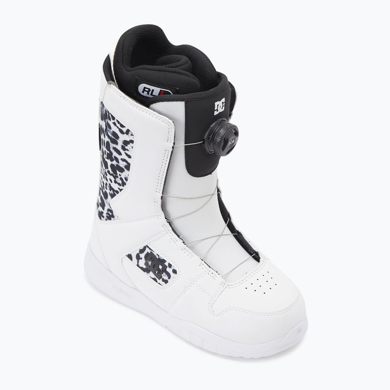 Buty snowboardowe damskie DC Phase Boa white/black print 6