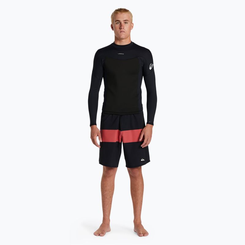 Docieplacz neoprenowy Quiksilver Sessions 1 mm Neoshirt black/grey/orange 2
