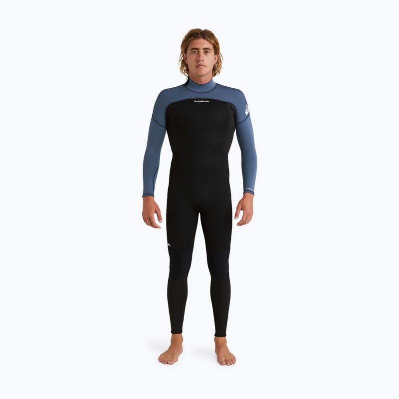 Pianka do pływania męska Quiksilver Prologue 3/2 mm Back Zip Flatlock black/bering