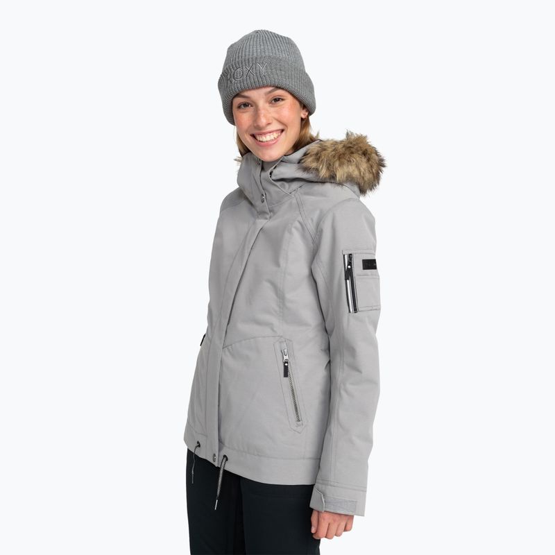 Kurtka snowboardowa damska ROXY Meade heather grey 2