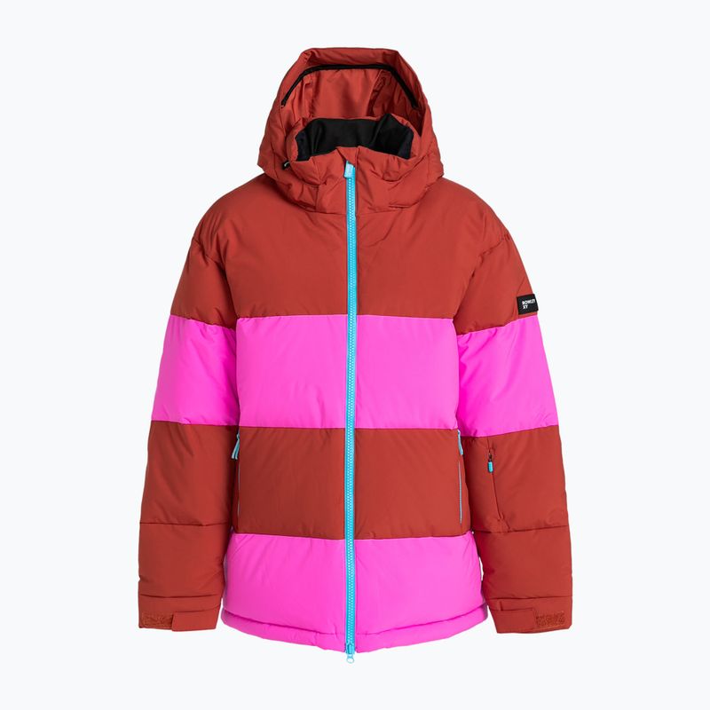 Kurtka snowboardowa damska ROXY X Rowley Block Puffer burnt henna 7