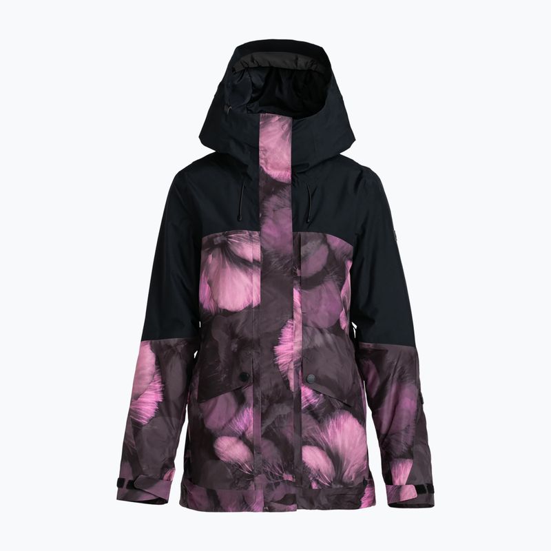Kurtka snowboardowa damska ROXY Gore-Tex Glade Printed true black pansy pansy 6