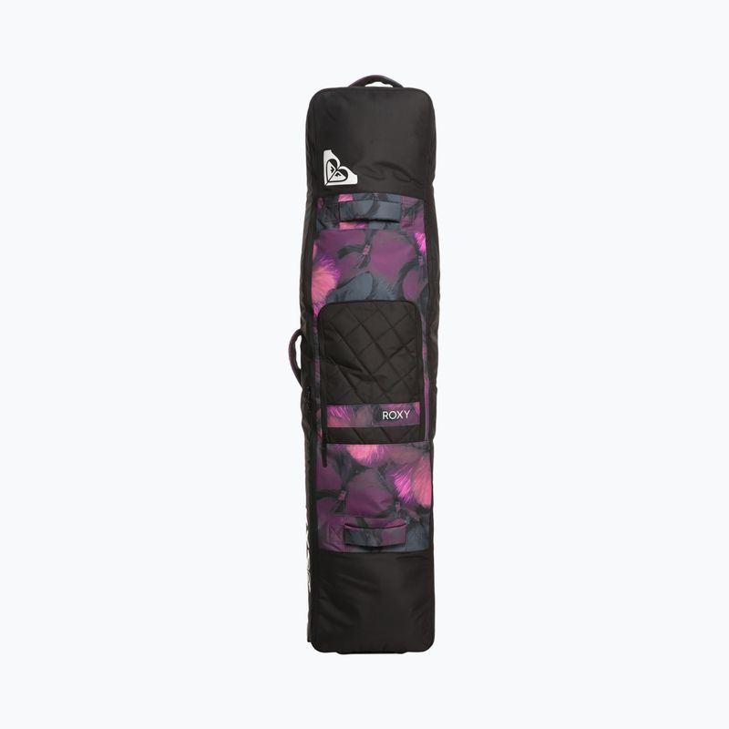 Pokrowiec na deskę snowboardową ROXY Vermont Wheeled Snowboard Bag true black pansy pansy