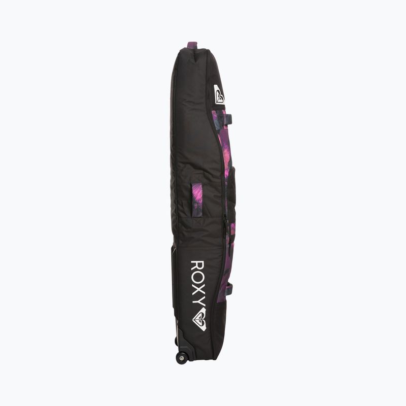 Pokrowiec na deskę snowboardową ROXY Vermont Wheeled Snowboard Bag true black pansy pansy 2
