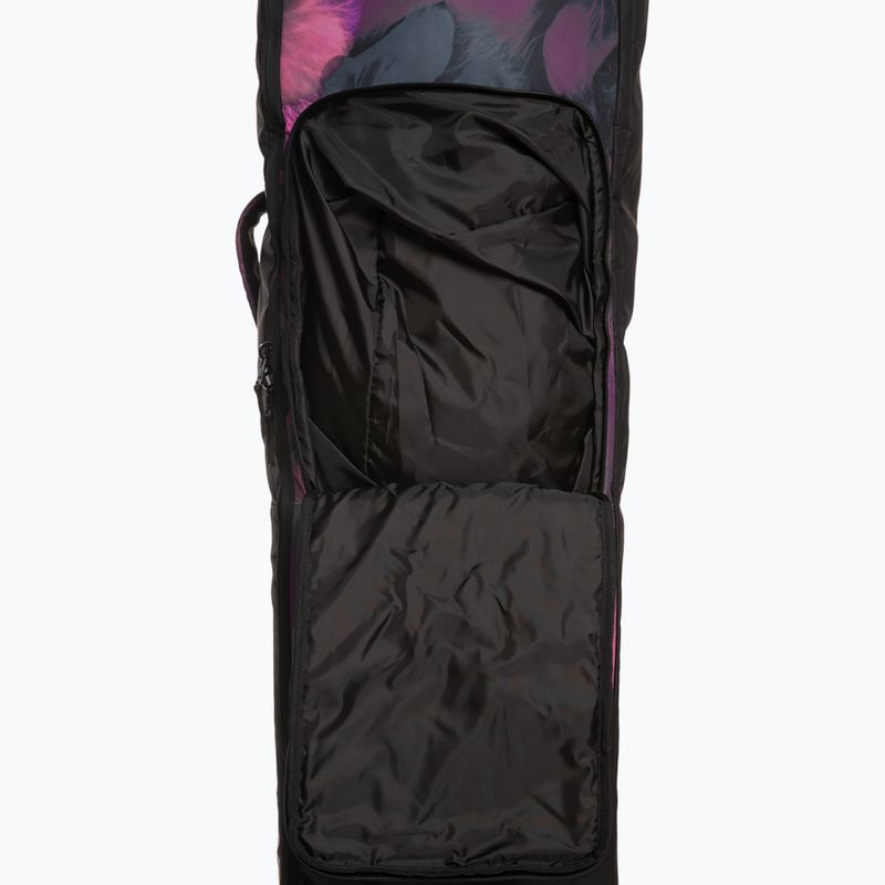 Pokrowiec na deskę snowboardową ROXY Vermont Wheeled Snowboard Bag true black pansy pansy 4