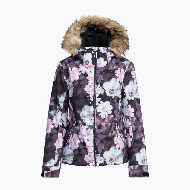 Kurtka snowboardowa damska ROXY Jet Ski true black blurry flower 10